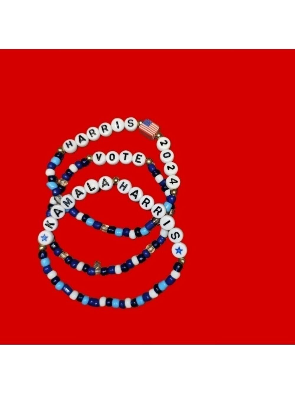 3 bracelet set Kamala Harris 2024 *Vote*